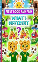 What's Different?: Spot the Differences Coloring Book with Puzzles for Kids and Toddlers Children's Activity Books with Animals