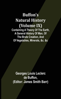 Buffon's Natural History (Volume IX); Containing a Theory of the Earth, a General History of Man, of the Brute Creation, and of Vegetables, Minerals, &c. &c