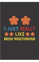 I Just Really Like Irish Wolfhound: Dog Training Logbook For Peoples Who Loves Their Irish Wolfhound Dog