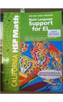 Harcourt School Publishers Math California: Math Lang Spprt/El Se 2