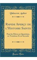 Rapide Aperçu de l'Histoire Sainte: Pour les Élèves en Quatrième, en Troisième Et en Seconde (Classic Reprint)