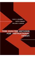 Task Analysis Methods for Instructional Design