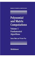 Polynomial and Matrix Computations