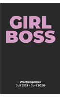 GIRL BOSS Wochenplaner Juli 2019 - Juni 2020