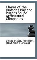 Claims of the Hudson's Bay and Puget's Sound Agricultural Companies