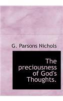 The Preciousness of God's Thoughts.