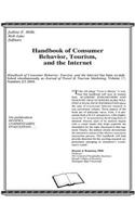 Handbook of Consumer Behavior, Tourism, and the Internet