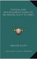Critical and Miscellaneous Essays of Sir Walter Scott V1 (1841)