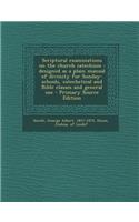 Scriptural Examinations on the Church Catechism: Designed as a Plain Manual of Divinity for Sunday-Schools, Catechetical and Bible Classes and General Use - Primary Source Edition