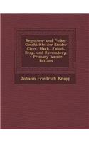 Regenten- Und Volks-Geschichte Der Lander Cleve, Mark, Julich, Berg, Und Ravensberg. - Primary Source Edition