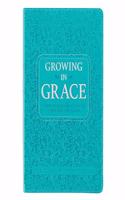 Growing in Grace Daily Devotional for Women - Year-Long Journey of Growing in Faith and Trusting God, Teal Faux Leather