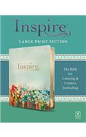 NLT Inspire Bible Large Print, Multicolor LeatherLike
