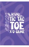 Tic Tac Toe X'O Game: Purple 6" x 9" X'O Tic-Tac-Toe Game book with 130 Pages