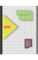 Graph Paper Notebook 8.5 x 11 IN, 21.59 x 27.94 cm: 1 & 1/3 inch squares =3 squares per inch, perfect binding, non-perforated, Double-sided Composition Graph Paper, Coordinate Paper, Grid Paper, or Sq(2 Graph Paper Notebook 8.5 X 11 in)