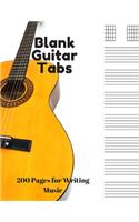 Blank Guitar Tabs