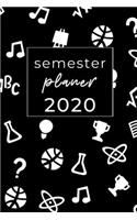 Semester Planer 2020: A5 Studienplaner 2020 - Terminplaner - Studium Planer - Universität Zubehör - Semesterplaner - Jahresplaner - Geschenkidee für Studenten - Studenten