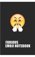 Furious Emoji Emoticons Notebook Emoji Notebook, Blank Composition Book, Emoji Notebooks for Girls/Boys, Emoji School Supplies Notebook for School / Teacher / Office / Student