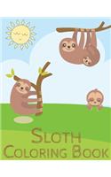 Sloth coloring book