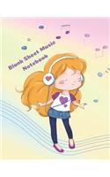 Blank Sheet Music Notebook