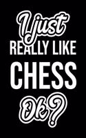 I Just Really Like Chess Ok?: Christmas Gift for Chess lover - Funny Chess Journal - Nice 2019 Christmas Present for Chess - 6x9inch 120 pages