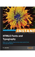 Instant HTML5 Fonts and Typography
