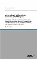 Werturteile als Teildisziplin der politischen Urteilsfähigkeit