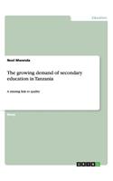 growing demand of secondary education in Tanzania