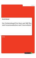Der Freiheitsbegriff bei Kant und Mill. Was sind Gemeinsamkeiten und Unterschiede?