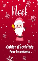 Livre d'activite de Noel pour les enfants ages de 4 a 8 ans et 8-12