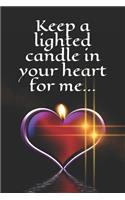 Keep a lighted candle in your heart for me...: HEART collection