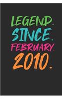 Legend Since February 2010