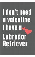 I don't need a valentine, I have a Labrador Retriever: For Labrador Retriever Dog Fans