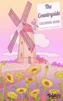 Countryside Coloring Book: Rural life adult coloring book, stress relieving, includes 25 exclusive landscapes