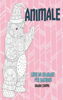 Libri da colorare per bambini - Grande stampa - Animale