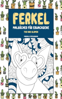 Malbücher für Erwachsene - Mandala Stressabbau - Tier und Blumen - Ferkel