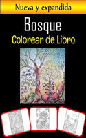 Libro de colorear de bosque: Increíbles imágenes del bosque, libro para colorear y aprendizaje con gran diversión y desarrollo de habilidades para colorear para niños (más de 10