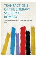 Transactions of the Literary Society of Bombay