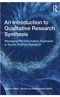 An Introduction to Qualitative Research Synthesis