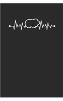 Guinea Pig Heartbeat: Guinea Pigs Notebook, Graph Paper (6 x 9 -120 pages) Animal Themed Notebook for Daily Journal, Diary, and Gift