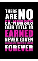 There Are No Ex-Nurses Our Title is Earned Never Given and What's Earned is Yours Forever