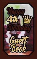 Happy 4th Birthday Guest Book