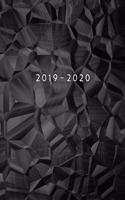 2019 - 2020: Weekly Planner Starting May 2019 - Dec 2020 8.5 x 11 Dated Agenda Appointment Calendar Organizer Book Soft-Cover Abstract Black