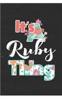 It's Ruby Thing