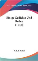 Einige Gedichte Und Reden (1742)