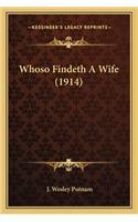 Whoso Findeth a Wife (1914)