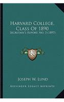 Harvard College, Class of 1890