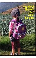 Writing Books For 3rd Grade: School Notebook Journal Lined