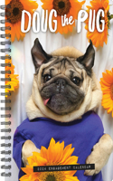 Doug the Pug 2024 6.5 X 8.5 Engagement Calendar