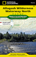 Allagash Wilderness Waterway North Map: Maine