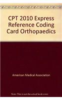 CPT 2010 Express Reference Coding Card Orthopaedics